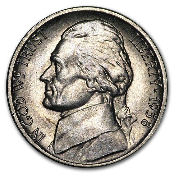 1938-S Jefferson Nickel BU 1938-S Jefferson Nickel BU
